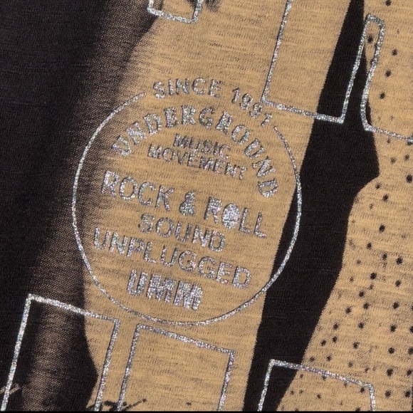 UMM Underground Music Movement Black Graphic Rock + Roll Cotton T-shirt Small - Picture 6 of 11